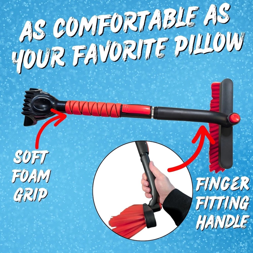 Snow-Busting Telescopic Ice Scraper: Ideal for Extreme Cold Weather Climates