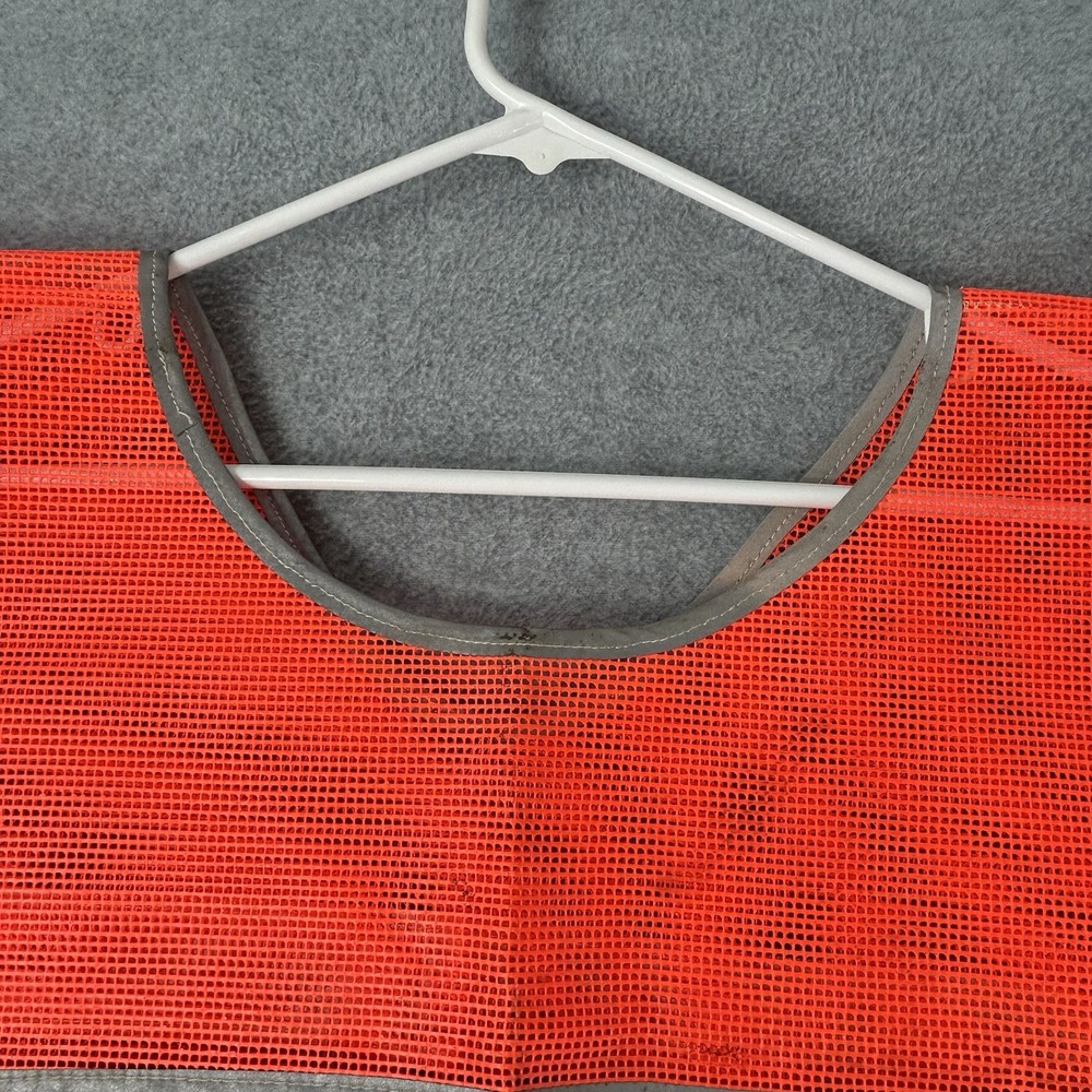 High Visibility Reflective Road Work Construction Mesh Safety Vest Hook & Loop