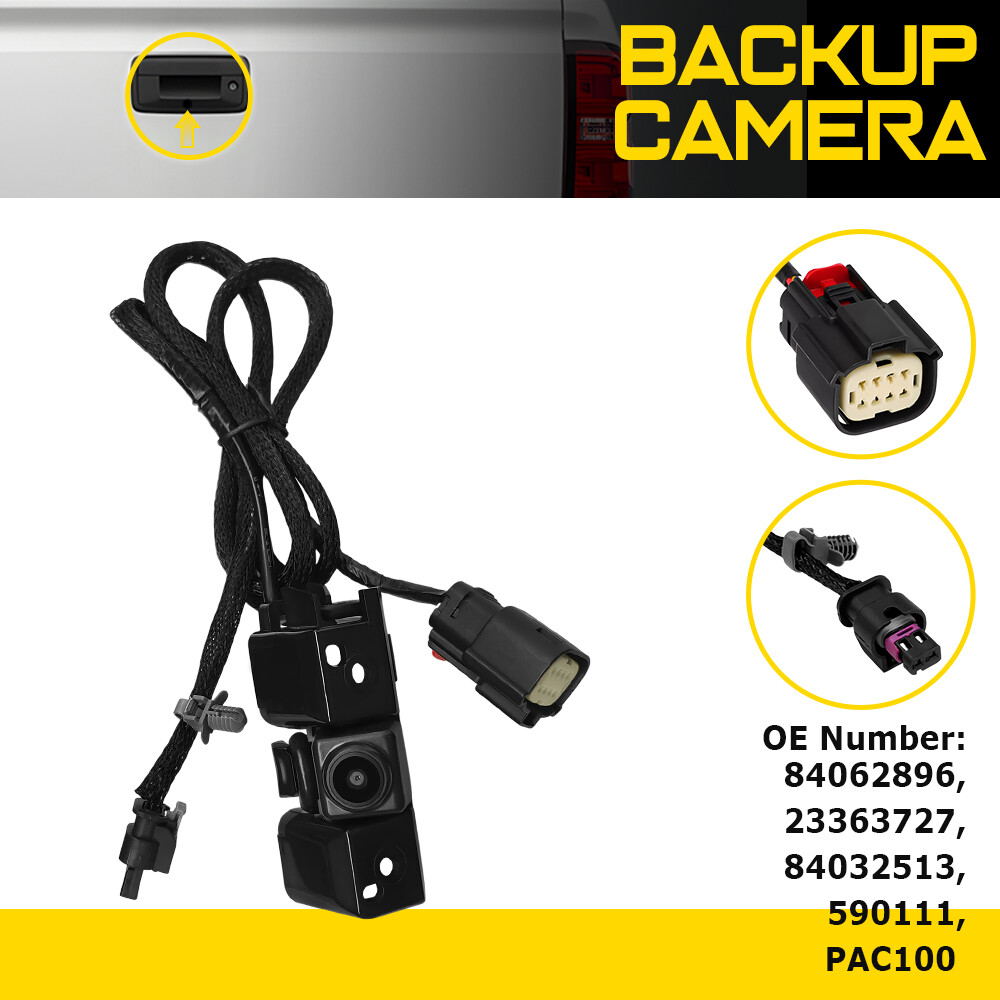 Rear Tailgate Handle Backup HD Camera For Chevy Silverado GMC Sierra 2016-2019