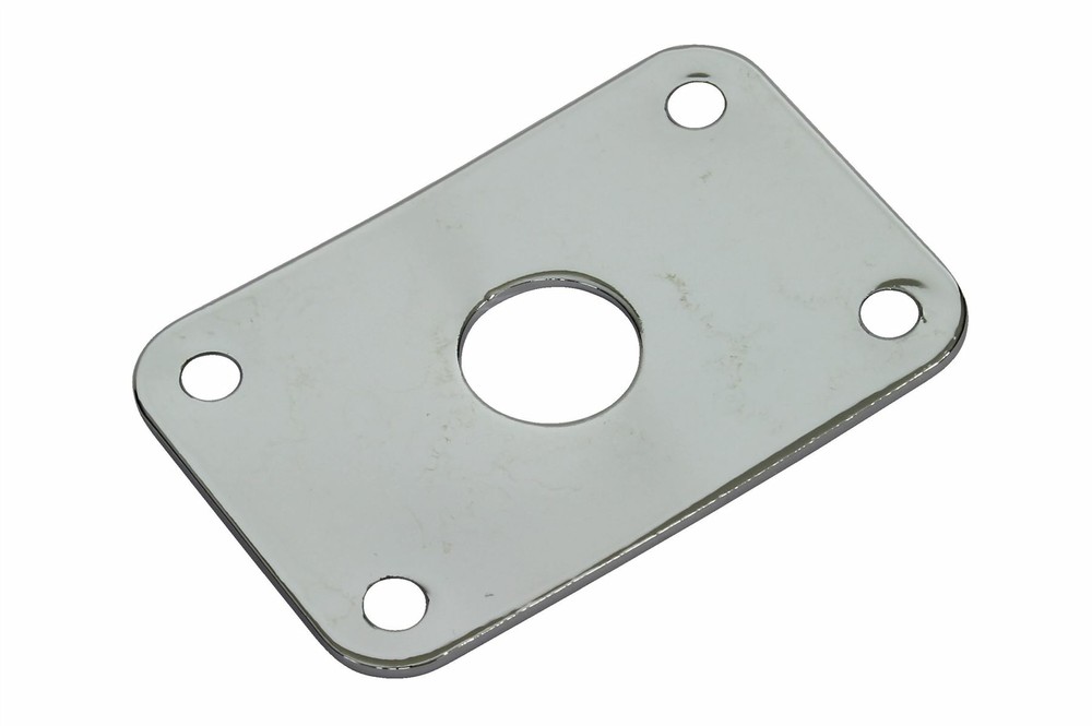 Curved Rectangular Metal Jack Plate Jackplate for Gibson® Explorer Chrome
