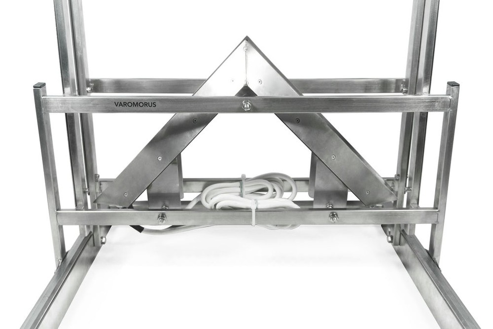 Varomorus 12V Double-Knife Frame Uncapping Machine with Hopper Stainless Steel