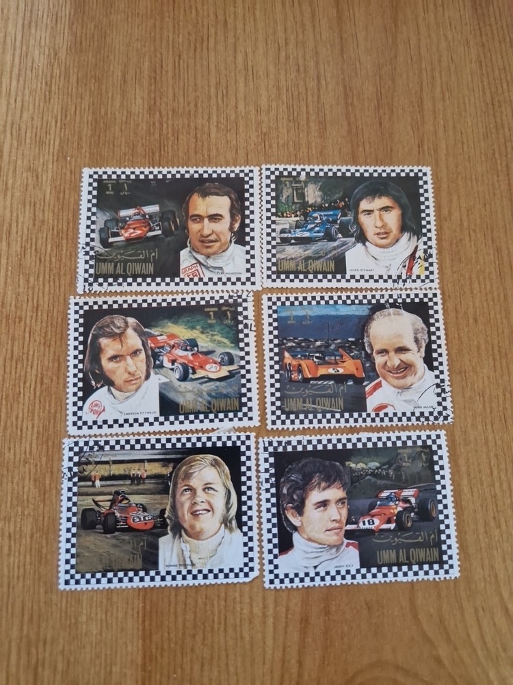 Umm Al Qlwain Six Collectable F1 Stamps