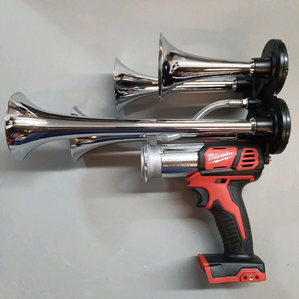 Milwaukee Train Air Horn + Long Range (2000 ft) Remote Control 18v Drill Impact