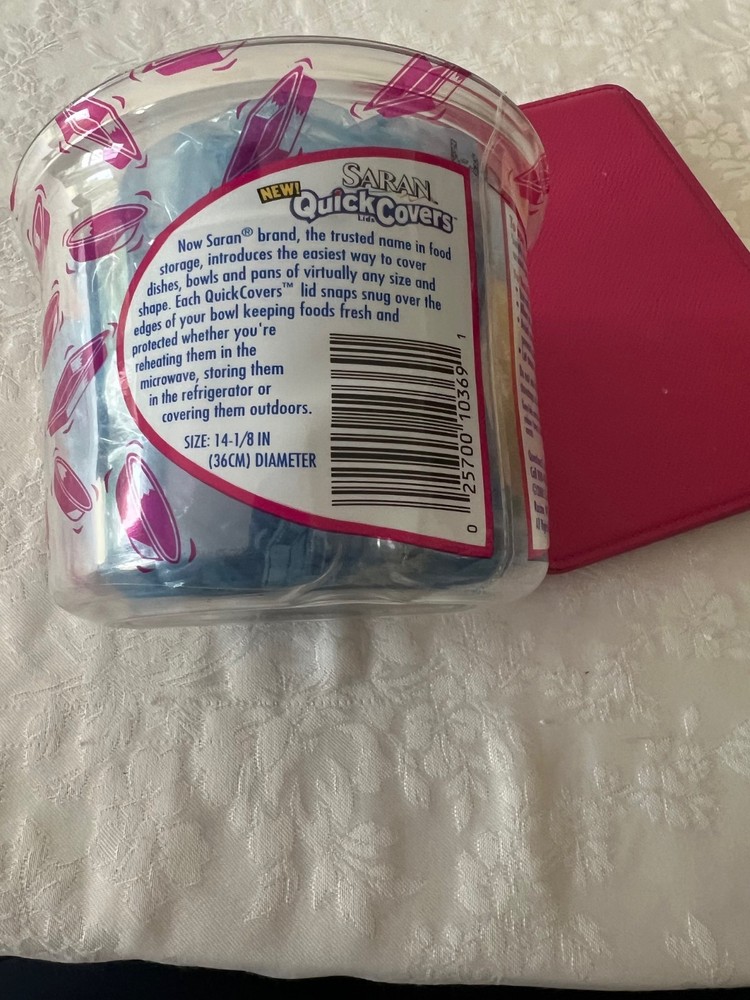 Saran Quick Covers Lids Size Medium 14 Pack Food Storage Cover