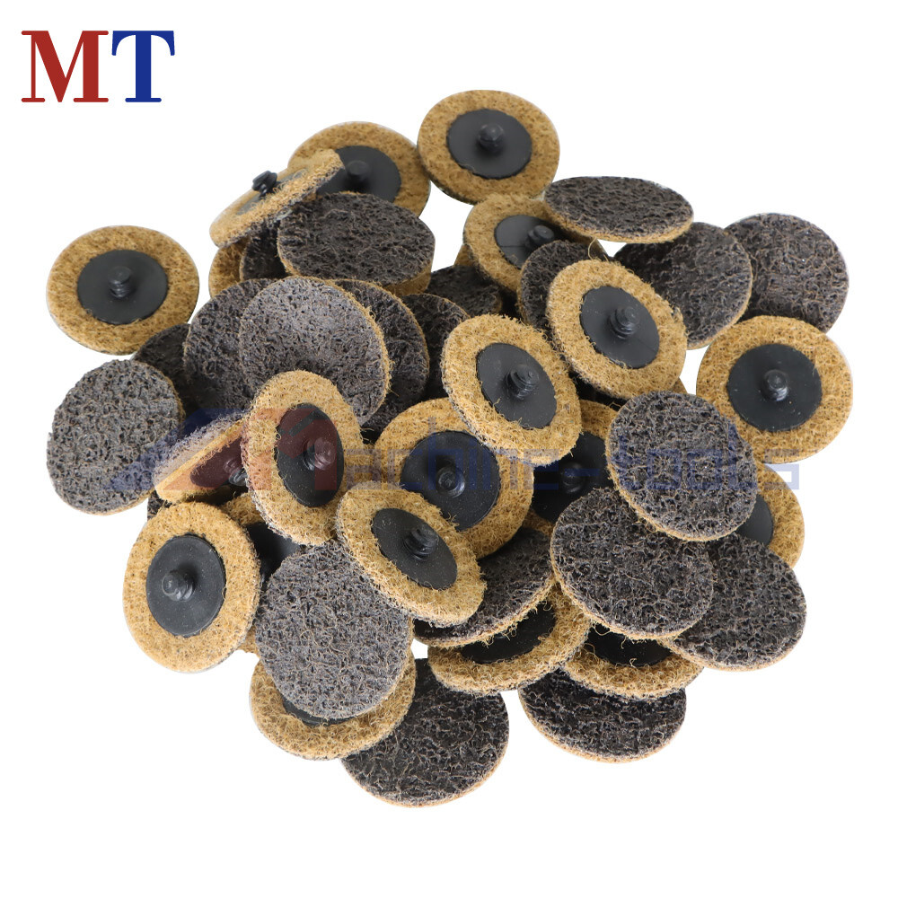 50 Pack Coarse Surface Conditioning Discs 2" Roll Lock Die Grinder Sanding Pads
