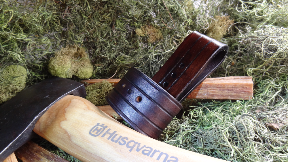 Leather Axe Belt Loop / Holster for Hatchet, Axe, Handmade