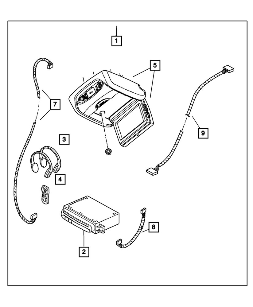 Genuine Mopar DVD - Single Play Player 5093530AA