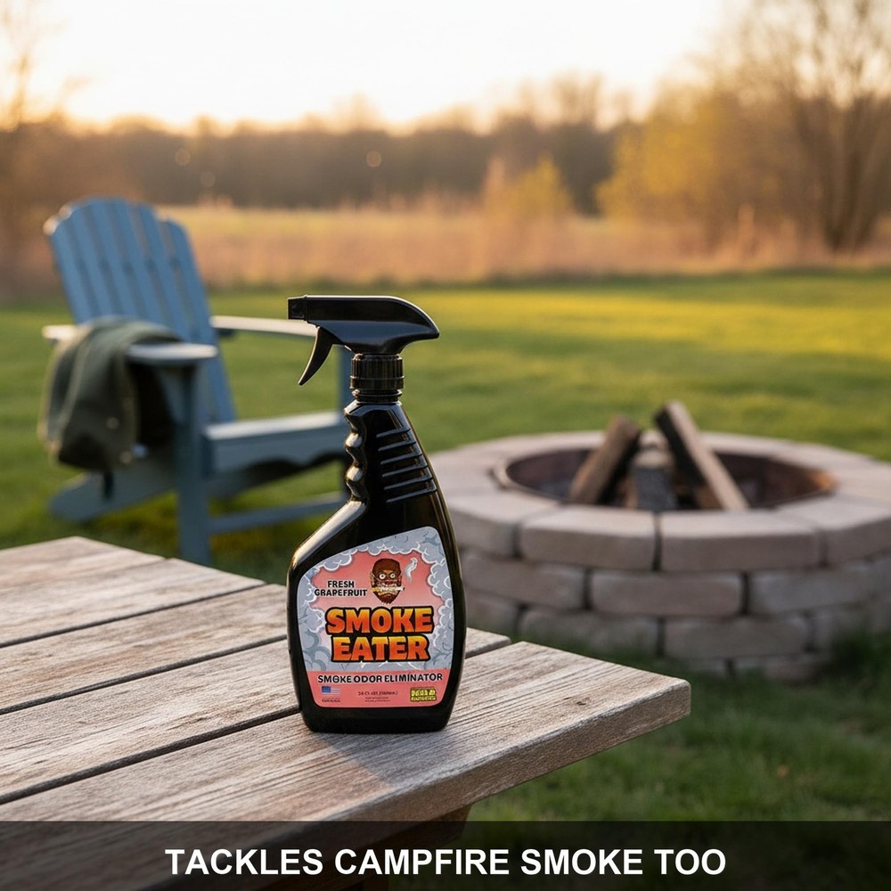 Smoke Eater Odor Eliminator Spray, Fresh Grapefruit, 22 oz — Breaks Down S