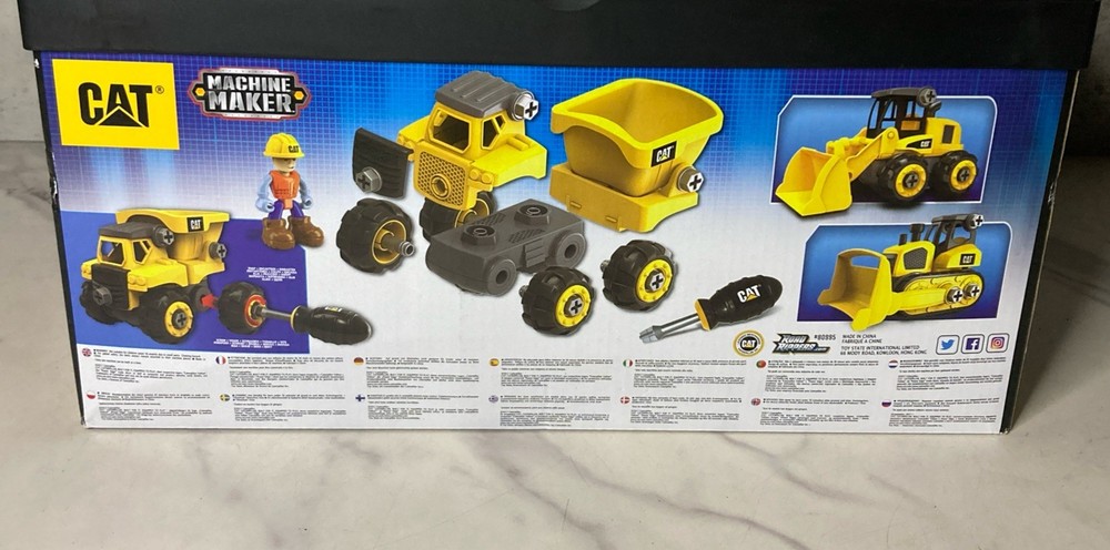CAT Machine Maker Junior Operator Multi Machines 18 Plus Pieces Construction