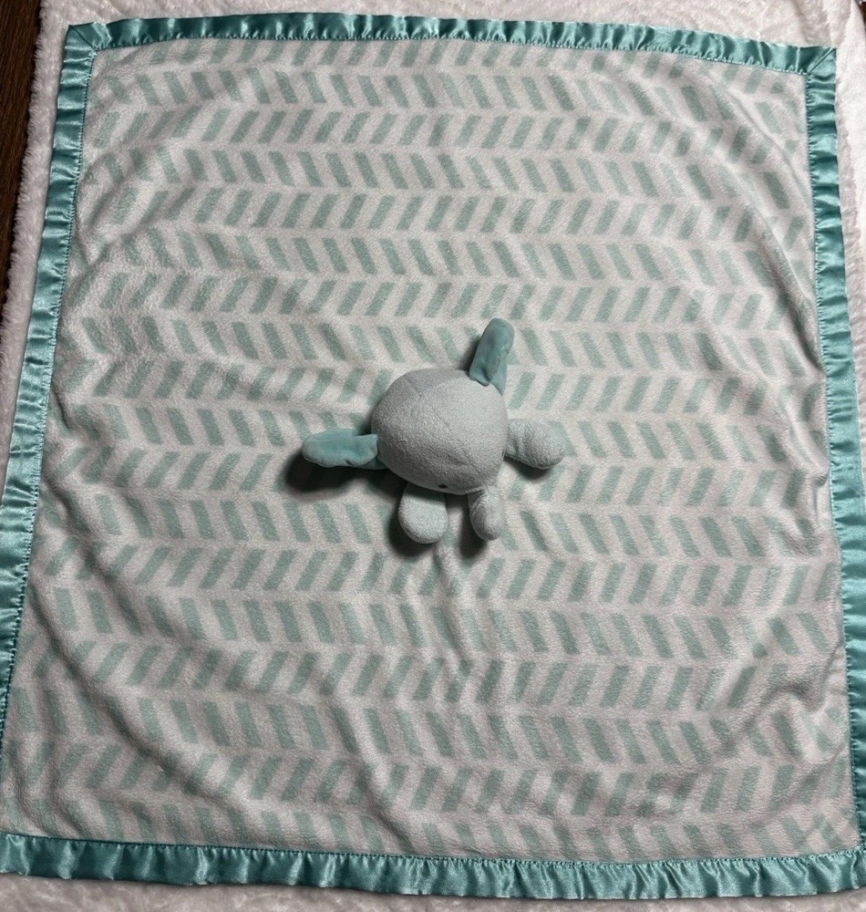 Cloud Island Oversized Plush 29”  Mint Green Elephant Security Blanket
