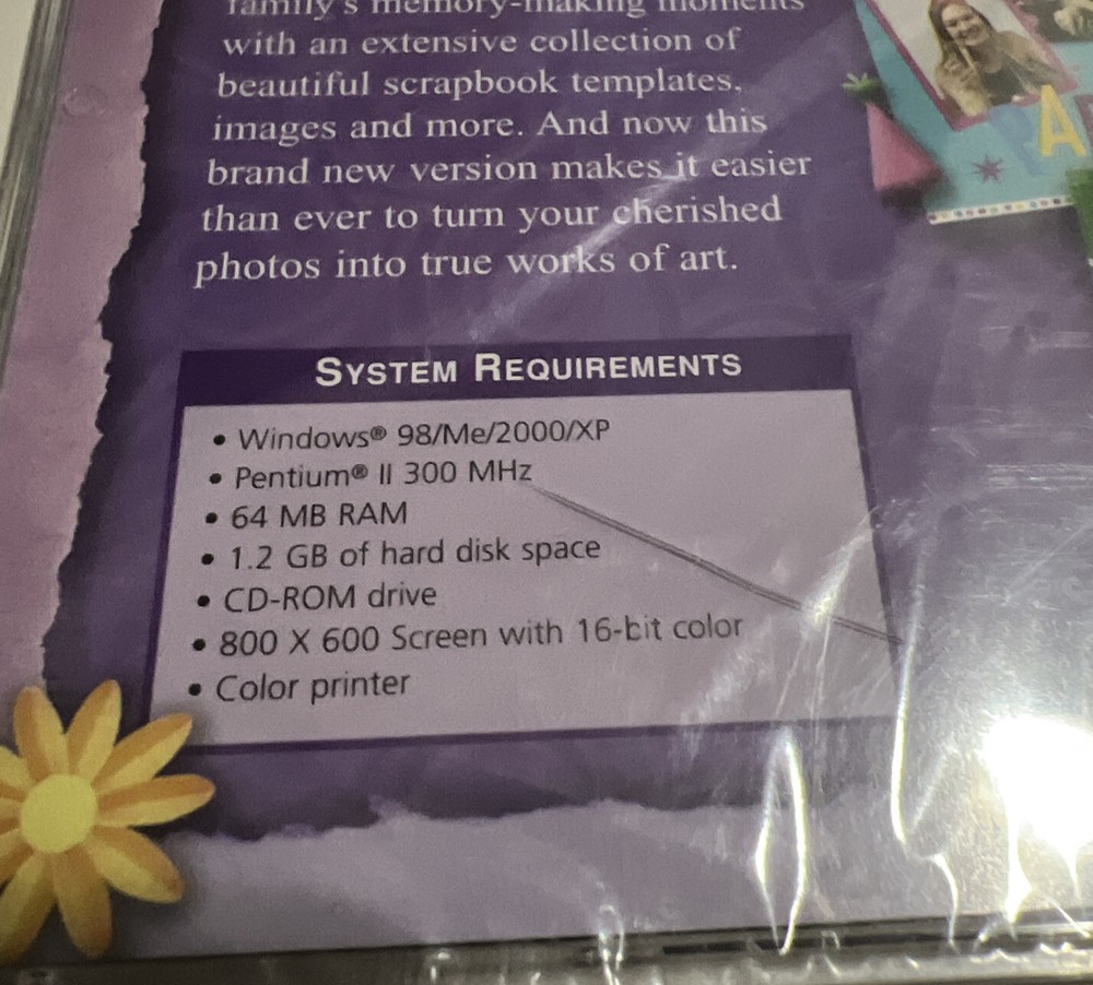 Hallmark (2-Disc PC, 2005) Scrapbook Studio Deluxe Version 3.0 Software - SEALED