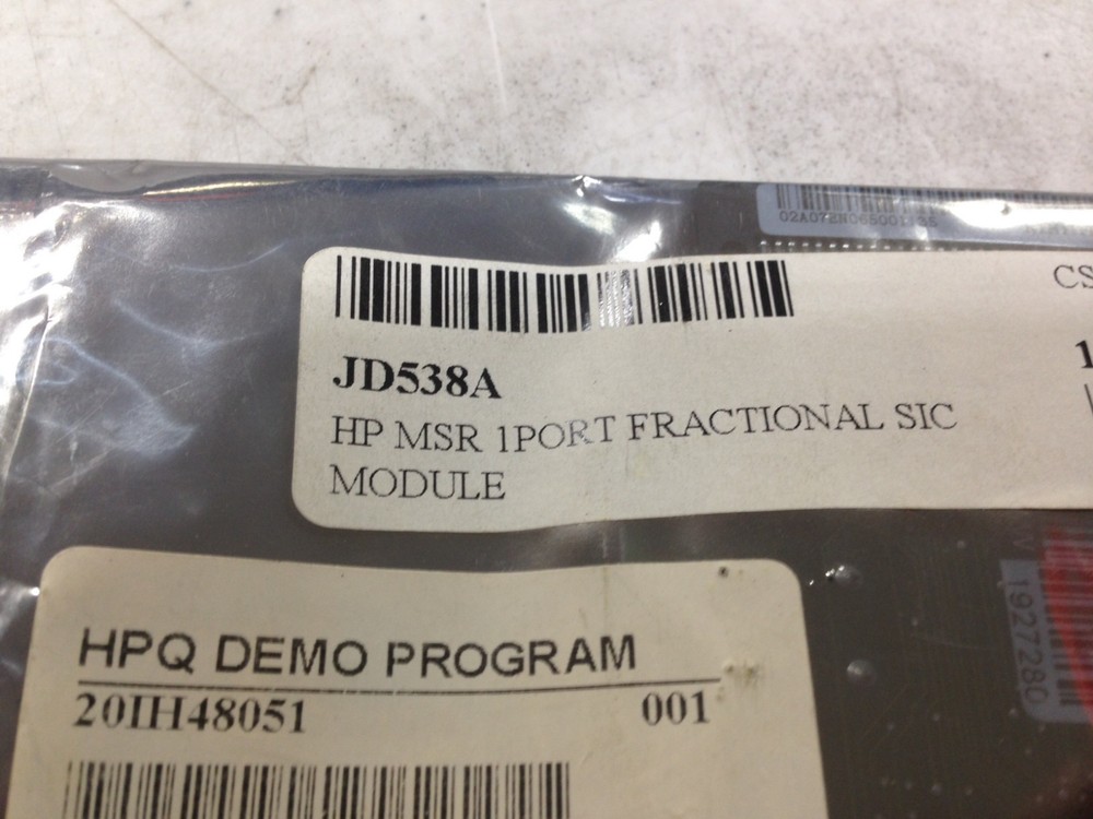 HP JD538A 1-Port Fractional Smart Interface Card-MSR Module
