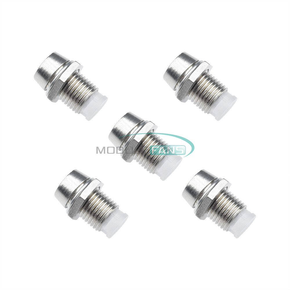 20PCS 5MM Chrome Metal Silver Bezel LED Holder Panel Display Mount Base Rubber