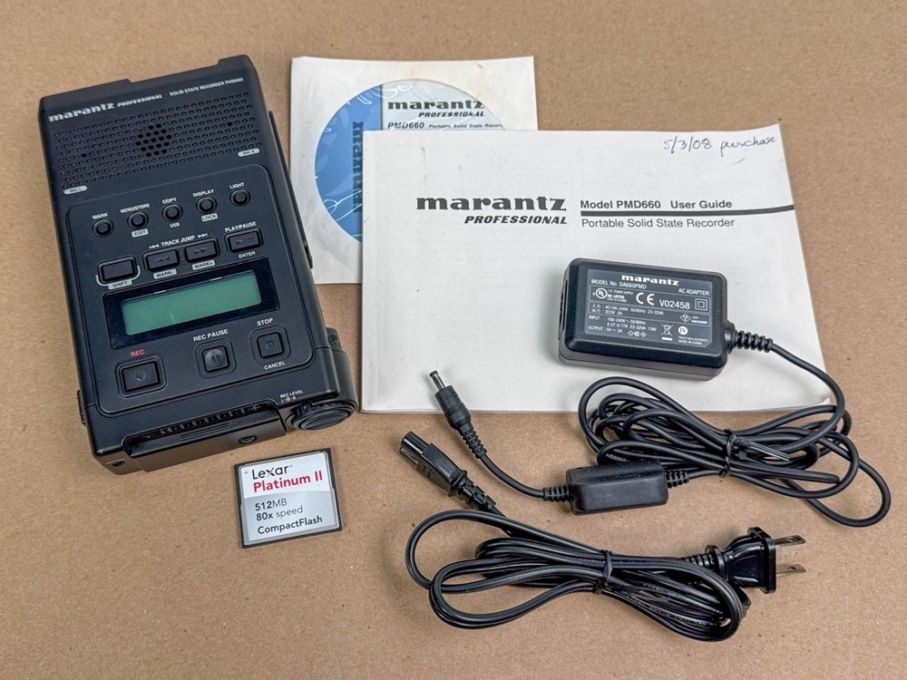 Marantz PMD660 Professional Field Recorder - Tested & Working