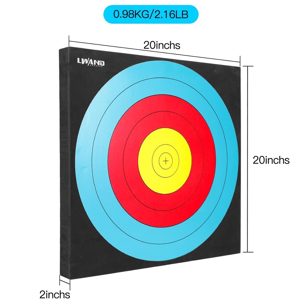 20'' Foam Target High-Density Archery Bow & Arrow Target for Backyard (20 * 2...