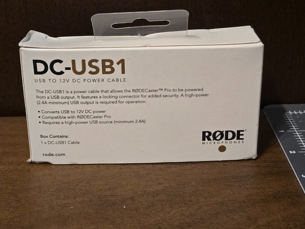 Rode USB to 12V DC Power Cable for RODECaster Pro with Locking Connector