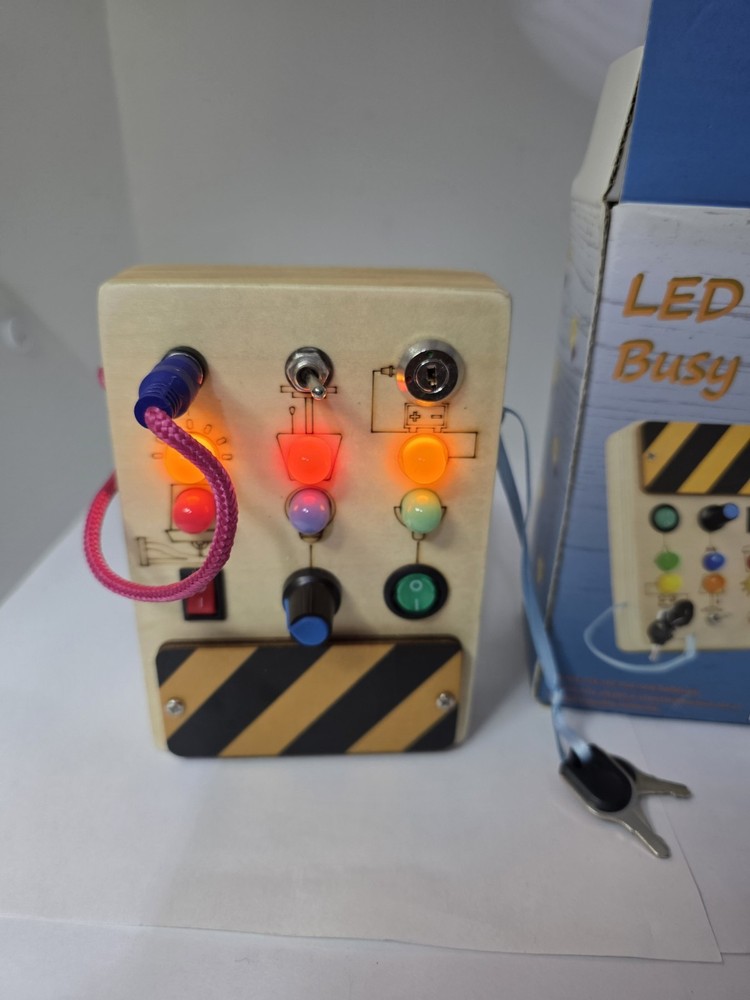 Polkrane LED Light Busy Board 18M+, Model MB-06 (Battery Include)