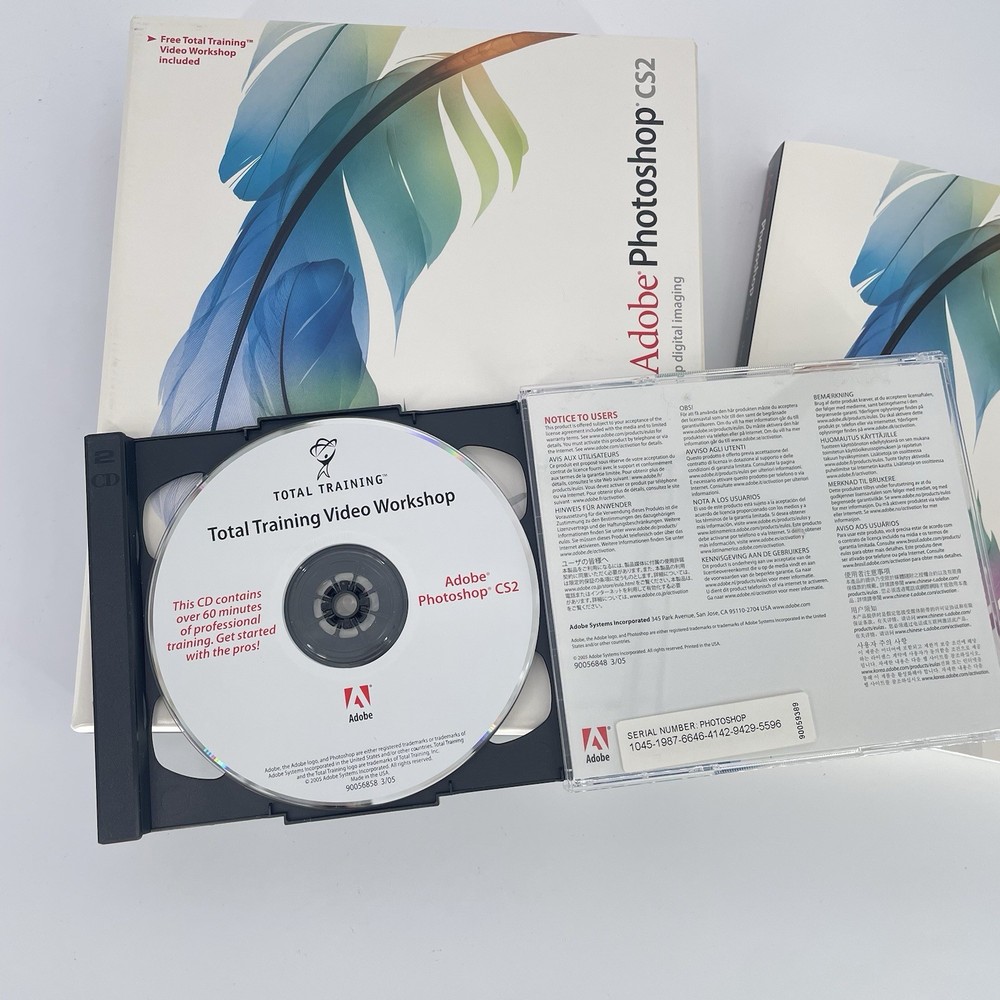 Adobe Photoshop CS2 Upgrade For Mac With Training Workshop Disc & Manual