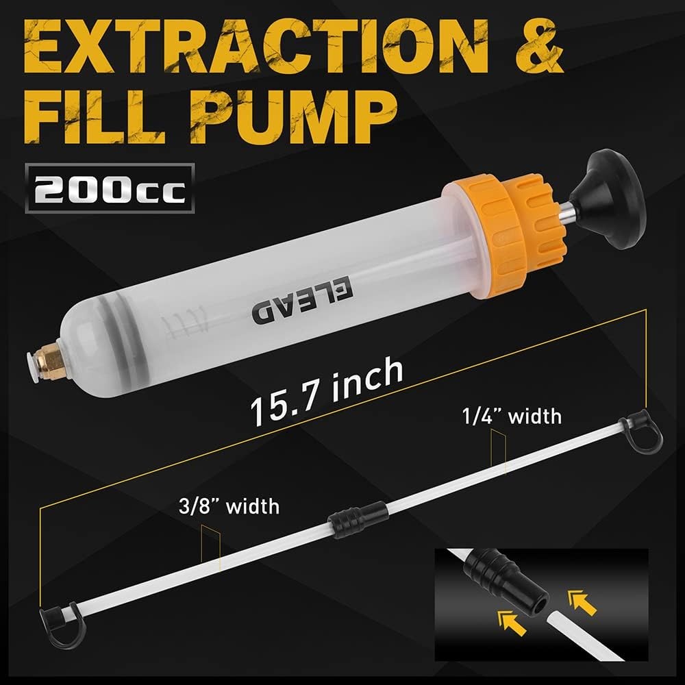 ELEAD 200CC Siphon Pump, Oil Extractor Pump