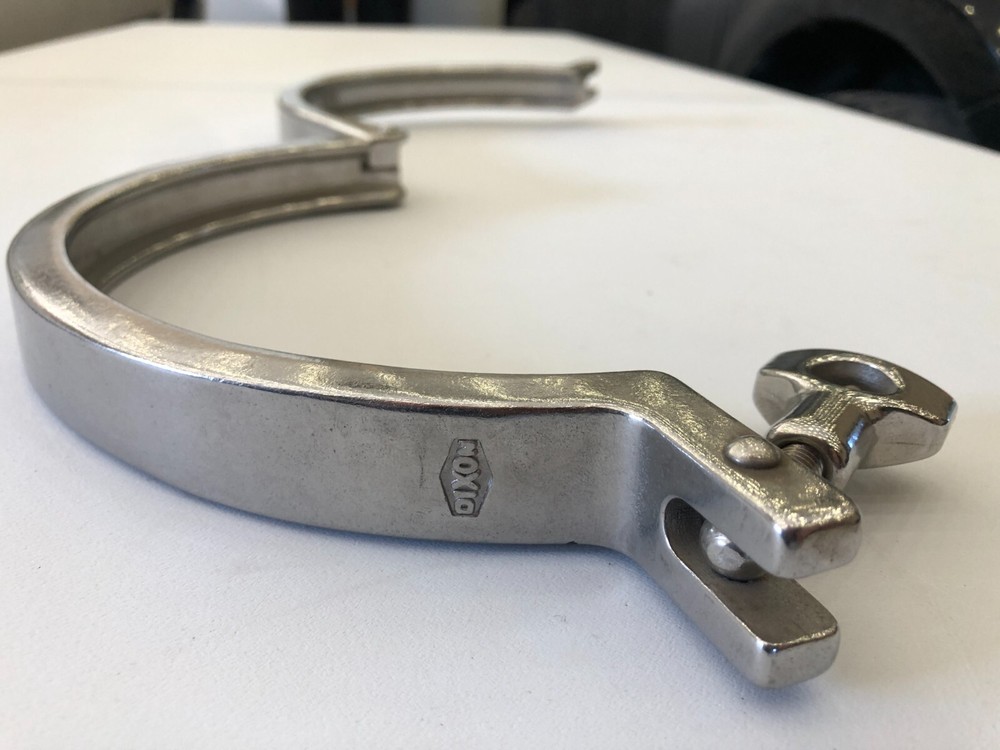 Sanitary Fitting, Heavy Duty 8" Tri-Clamp, Single Pin