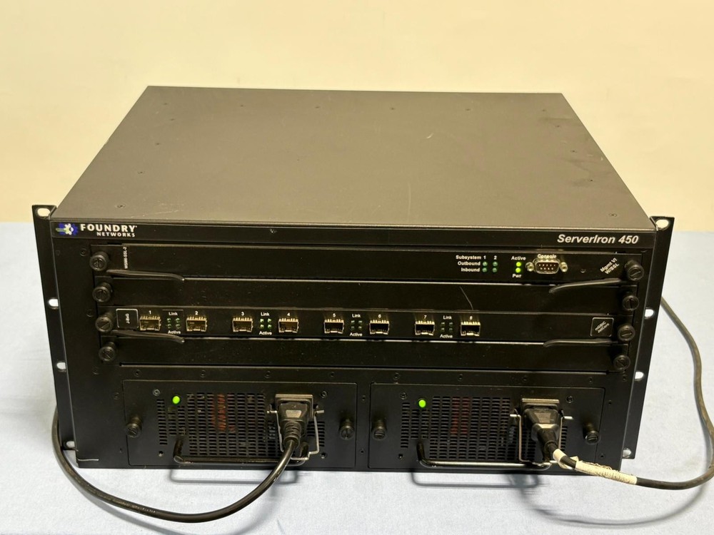 Foundry Networks B4000 Chassis & Modules Serverlron 450 Part S450