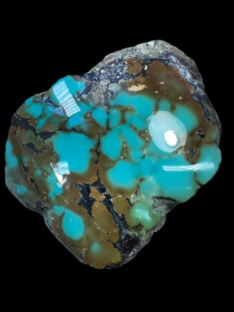 Hubei turquoise stabilized great multi color and pattern very hard material