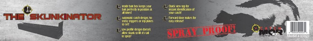 Skunkinator, Blk, 33" x 5.25" x 4"