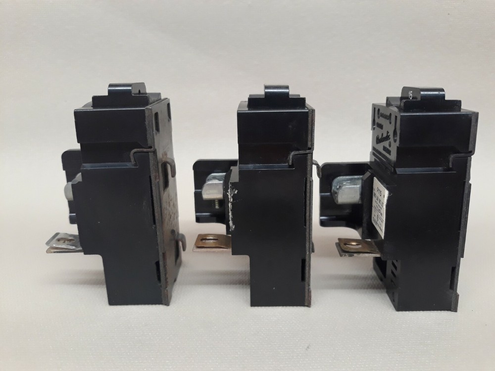Lot of 3 - Pushmatic 15 Amp Single Pole Breakers P115 Save!