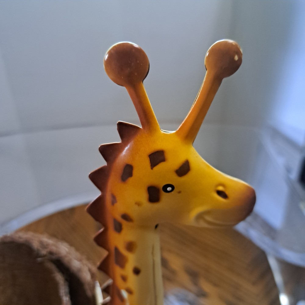 Metal Tin Giraffe 14'' Planter With Insert
