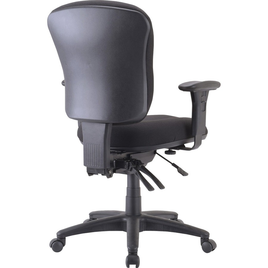 Lorell LLR66128 Mid-back Task Chair Black Frame 225 lb Capacity