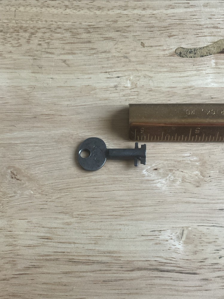 Vintage Eagle Lock Double Bit Hollow Barrel Key # 40E9