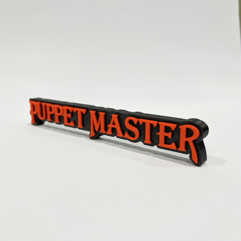 Puppet Master Logo/Shelf Display