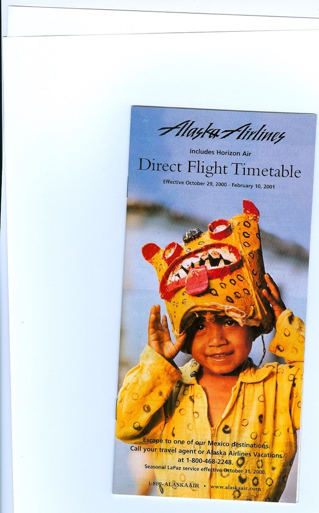 Alaska Airlines 2000 Direct Flight TT