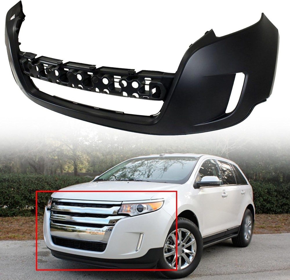 Front Bumper Cover Primered Plastic Replacement for 2011-2014 Edge