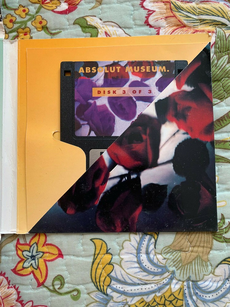 *VINTAGE* 1994 ABSOLUT VODKA MUSEUM Floppy Disk Computer Game
