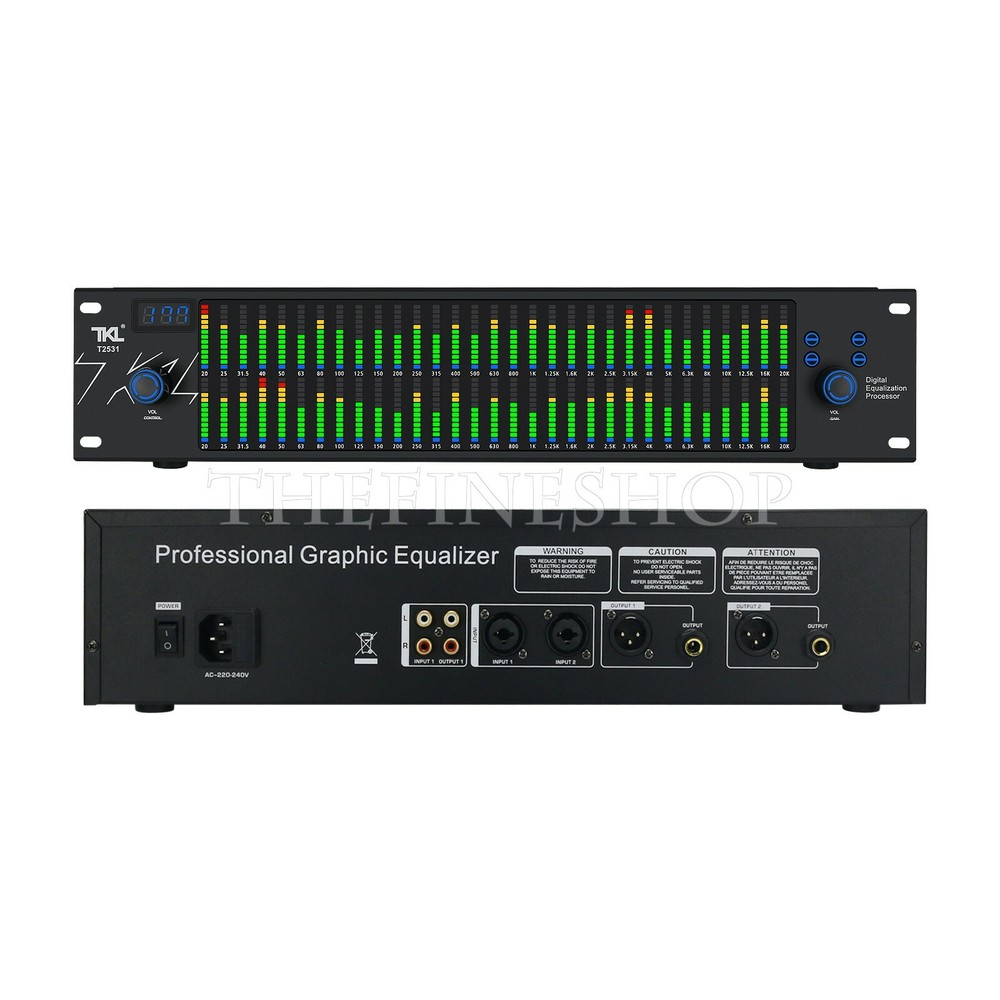 TKL T2531 Professional Graphic Equalizer Processor Two 31-Band Spectrum Display*