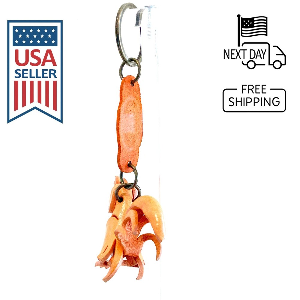 CHICKEN Handmade Leather Keyring