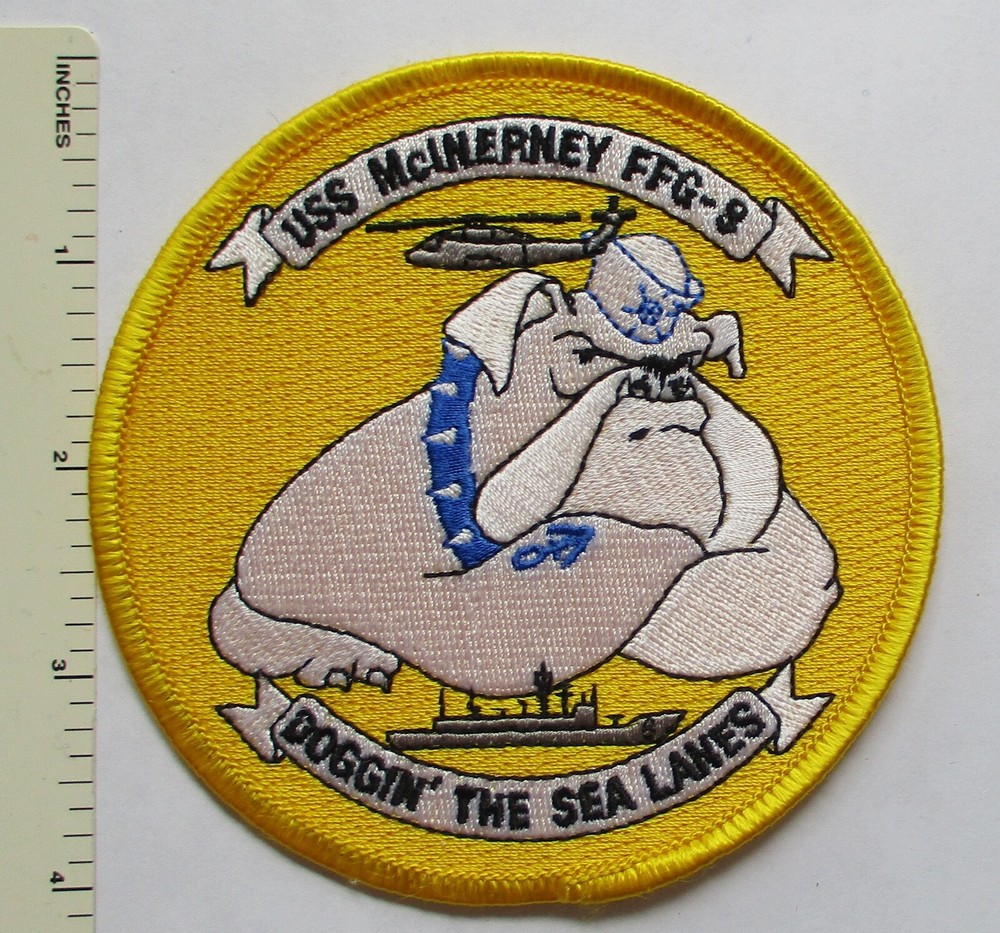 US NAVY SHIP PATCH USS McINERNEY FFG-8