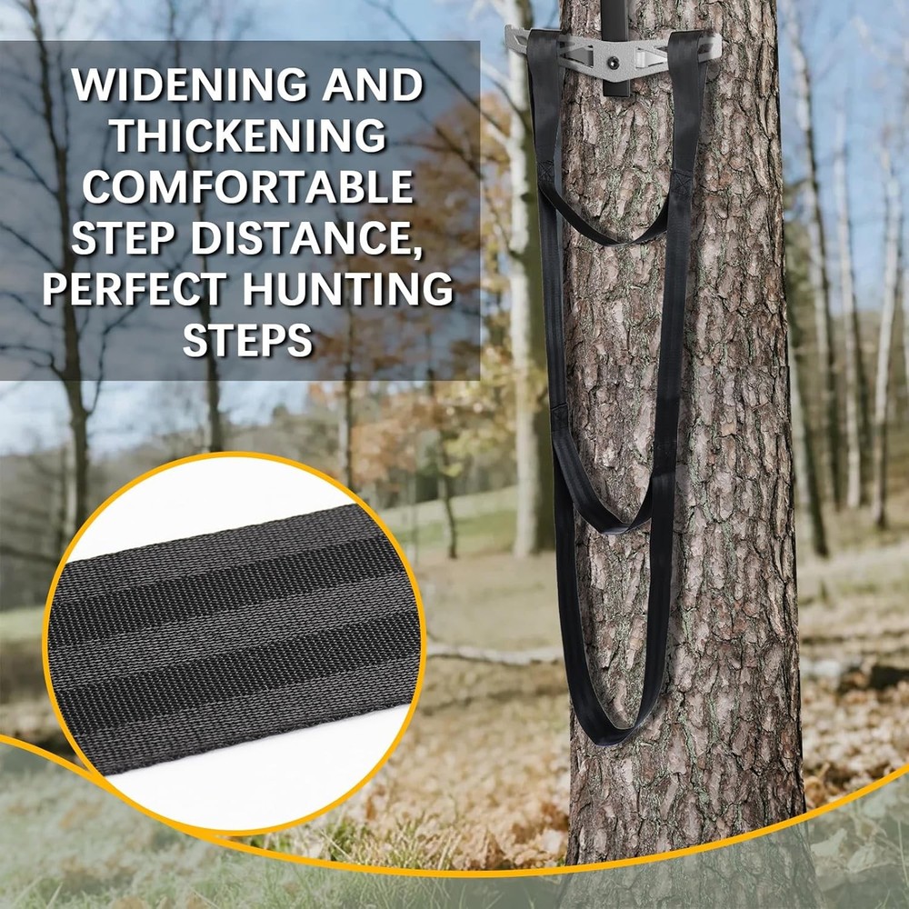 3 Step Climbing Stick Aider for Hunting – Lightweight Rope Step Aider
