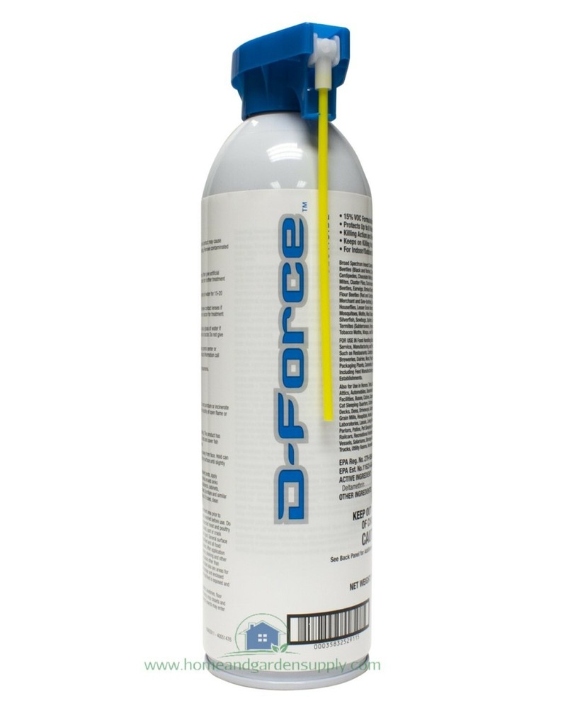 FMC D-Force Aerosol Insecticide Controls Bed Bugs Spiders Pests