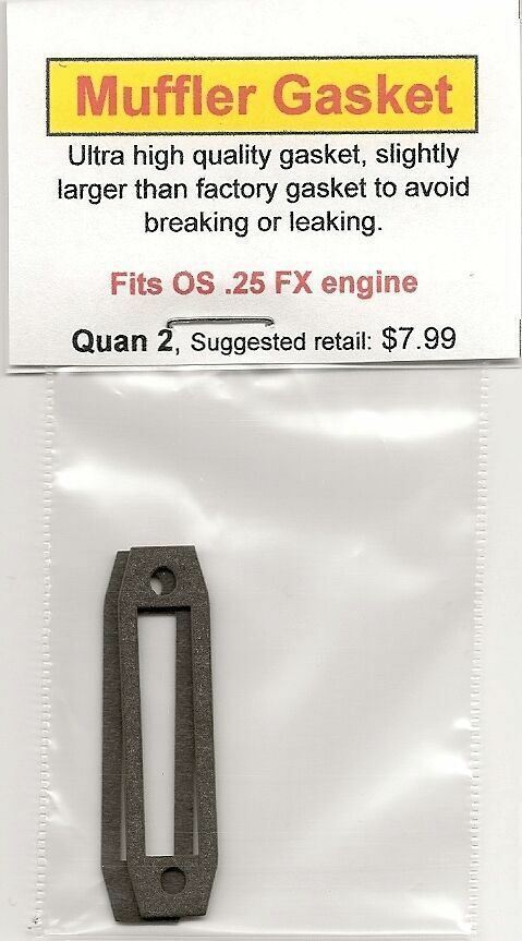 OS .25 FX Exhaust/Muffler Gasket 2 Pack NIP