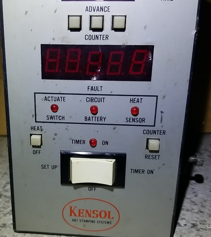 Kensol 46T Microprocessor Temp Timer Control Hot Stamp Foil Press
