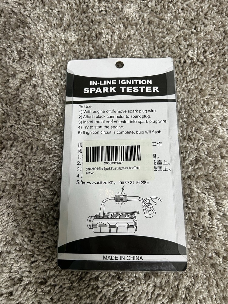 In-Line Ignition Spark Tester Diagnostic Engine Ignition Spark Plug Tool