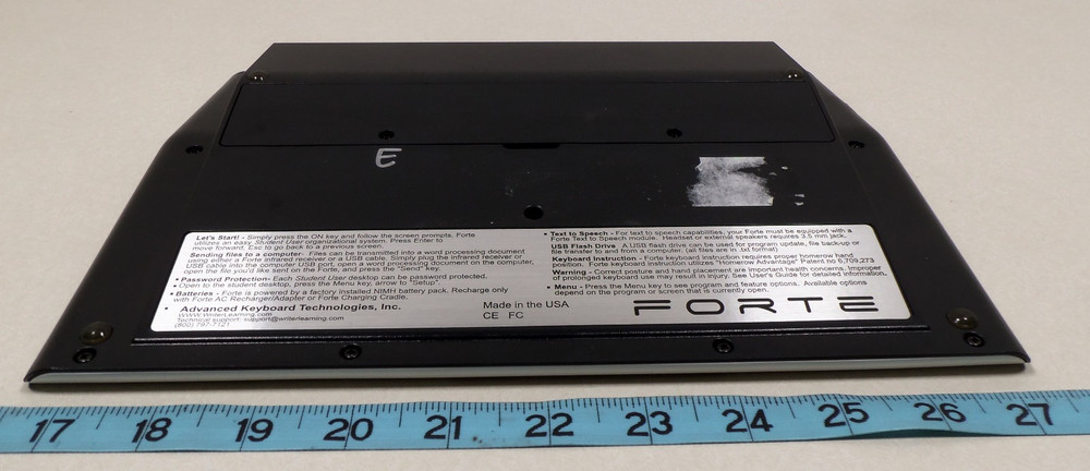 Writer Advanced Forte Keyboard Word Processor Text to Speech w/ Case Charger USB