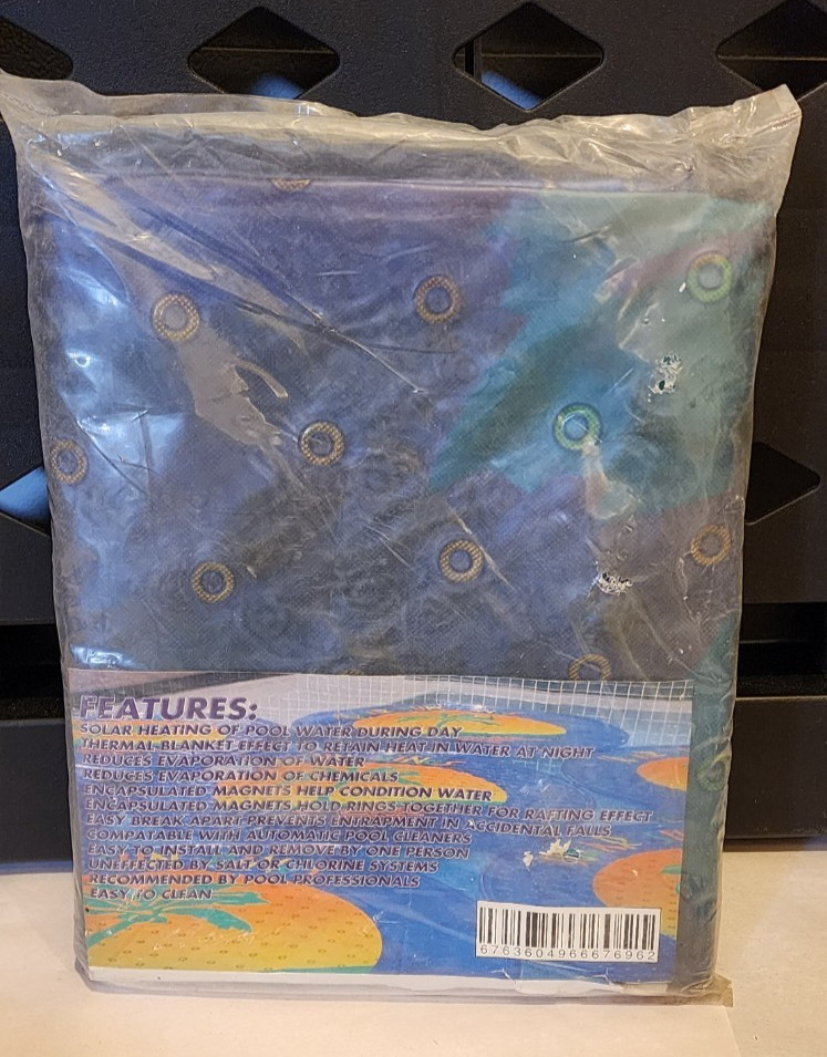 New In Package SOLAR SUN RING Pool Water Heater Saver Palm Tree Design