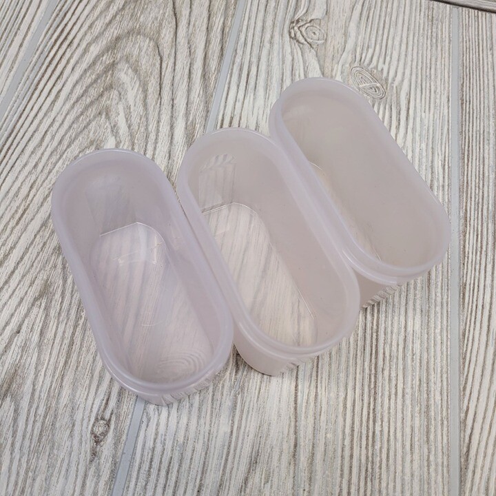 3 Tupperware Small Modular Mates Spice Containers NO LIDS Vtg