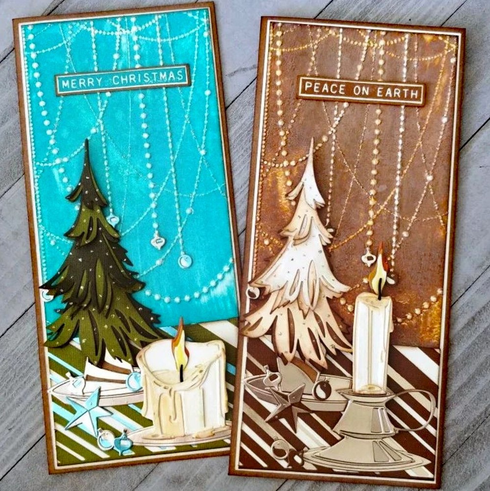 Sizzix Thinlits Colorize Trim a Tree 14pc #666332 Retail $34.99 Tim Holtz NEW