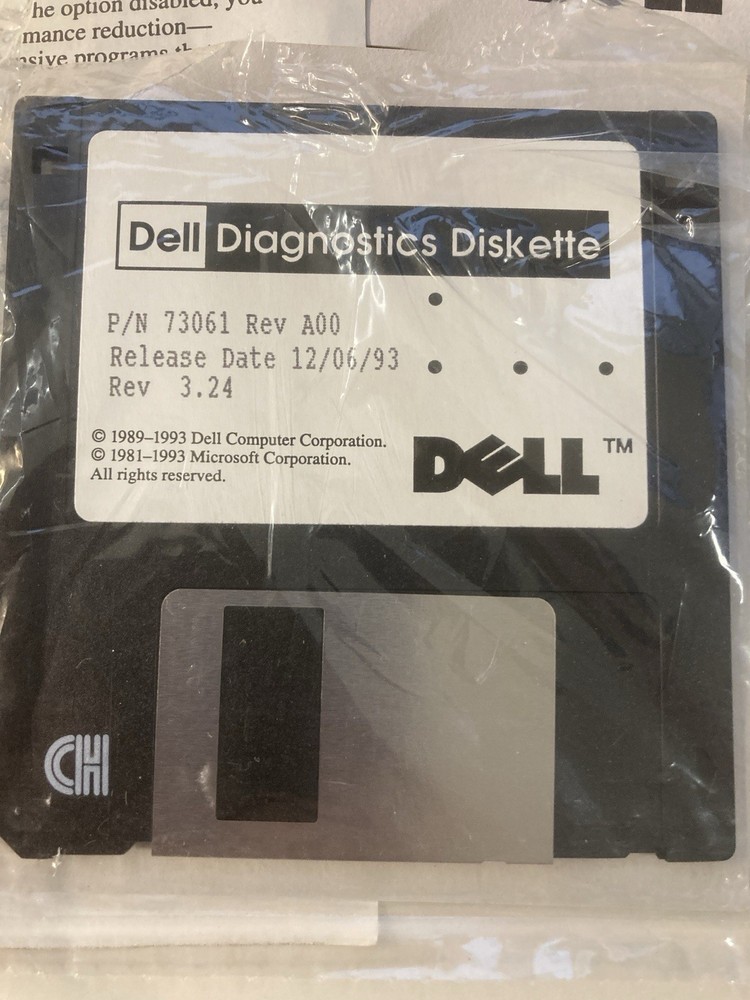 Dell OEM Microsoft Windows 3.1 & MS DOS 6.0 on floppy disk