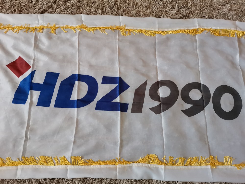 Croatian HDZ flag in 1990