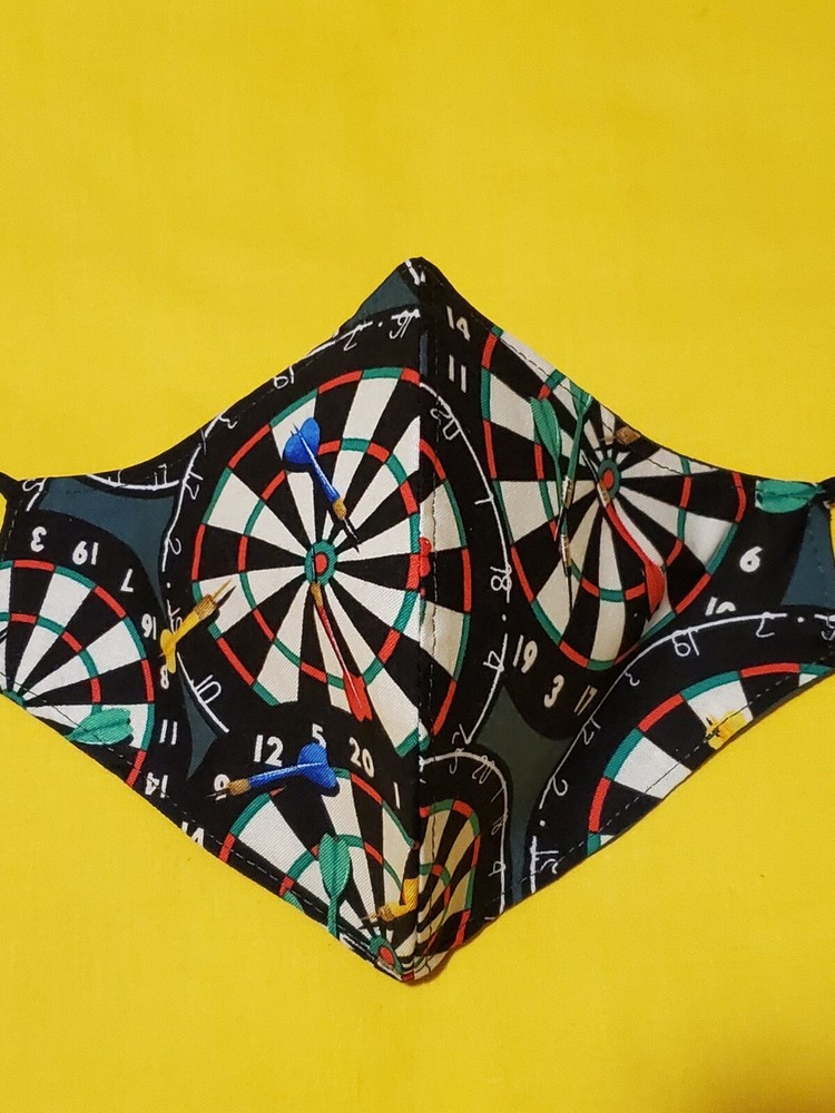 Handmade Darts Adjustable Face Mask